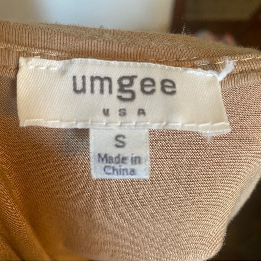 Umgee • Tan & Black Boho Long Tunic Top • Size S • EUC - Picture 6 of 7